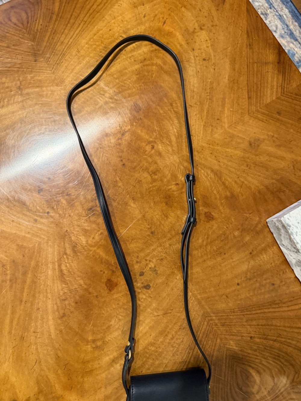 Tory Burch Black Leather Crossbody Phone Bag - Picture 8 of 12